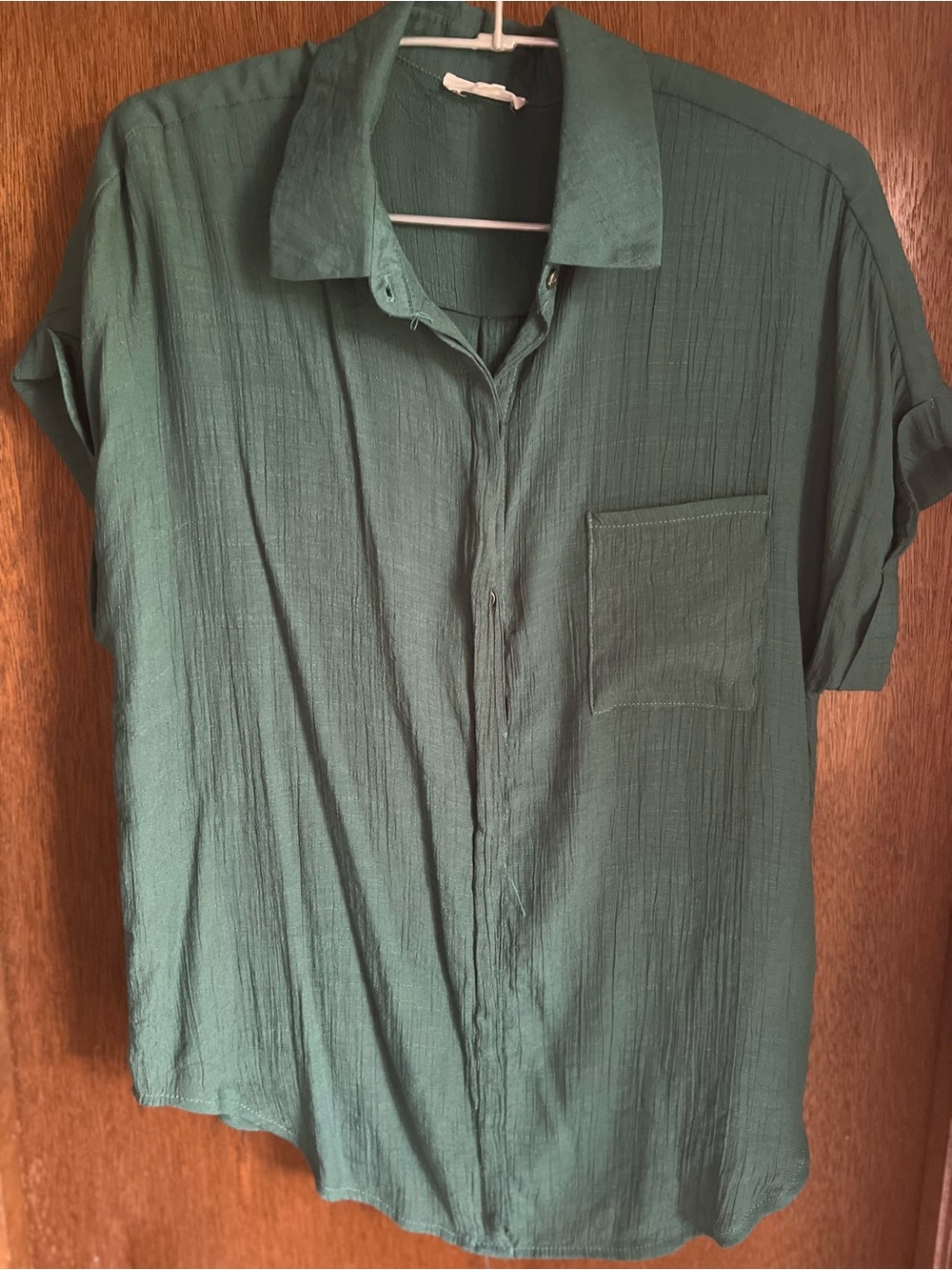Twine & String Lightweight Dark Green Shirt